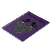 Carnet Ravens gothiques et Black Heart Custom (Côté gauche)