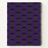 Carnet Ravens gothiques et Coeur noir (Dos)