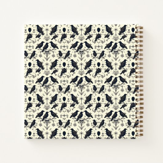 Carnet Ravens gothiques vintages (Dos)