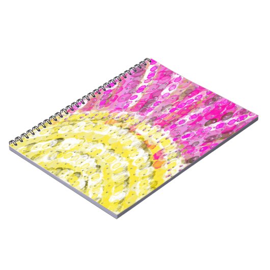 Carnet Ray Of Sunshine en Jaune et Fuchsia (Côté gauche)