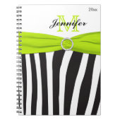 Carnet rayé blanc de chaux noire (Devant)