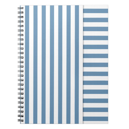 Carnet rayé bleu (Devant)