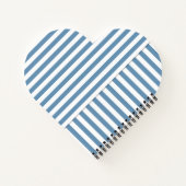 Carnet rayé bleu (Dos)