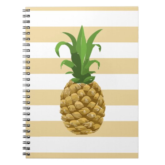 Carnet rayé d'ananas (Devant)