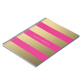 Carnet rayé or (Côté gauche)