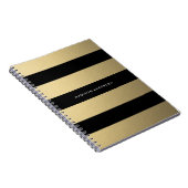 Carnet rayé or (Côté Droit)