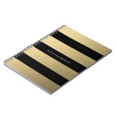 Carnet rayé or (Côté gauche)