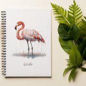 Carnet Rayon de Flamant rose : Aquarelle tropicale