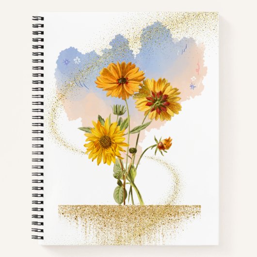 Carnet Rayon d'or (blanc) (Devant)