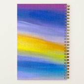 Carnet Rayon Violet et Doré Moderne Abstrait (Verso)