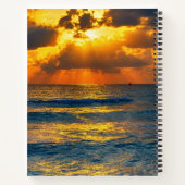 Carnet Rayons dorés Débuts doux Rayon de soleil Océan (Dos)