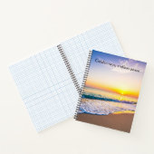 Carnet Rayons Dorés Océan de Paix Infini (Intérieur)