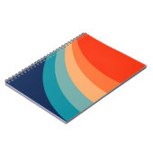 Carnet Rayons solaires rétro colorés (Côté gauche)