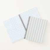 Carnet Rayure de feuille bleu clair (Intérieur)