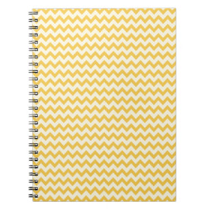 Carnet Rayure jaune à la mode de Chevron