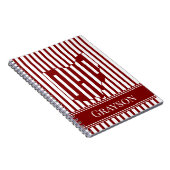 Carnet Rayure rouge de l'Ohio (Côté Droit)