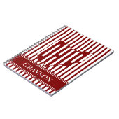 Carnet Rayure rouge de l'Ohio (Côté gauche)
