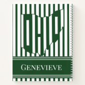 Carnet Rayure verte de l'Ohio (Dos)