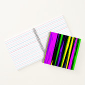 Carnet Rayures abstraites de Mardi Gras (Intérieur)