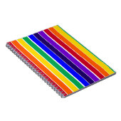 Carnet Rayures arc-en-ciel (Côté Droit)