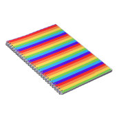 Carnet Rayures arc-en-ciel audacieuses (Côté Droit)
