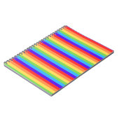 Carnet Rayures arc-en-ciel audacieuses (Côté gauche)