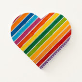Carnet Rayures arc-en-ciel radieuses  (Dos)