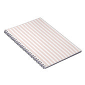 Carnet Rayures blanches roses (Côté Droit)