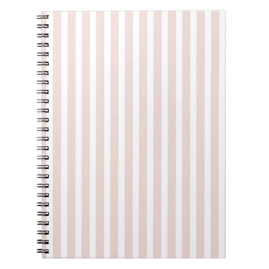 Carnet Rayures blanches roses (Devant)