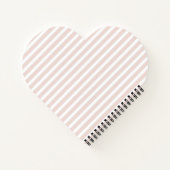 Carnet Rayures blanches roses (Dos)