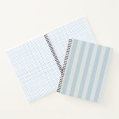 Carnet Rayures bleu clair (Intérieur)