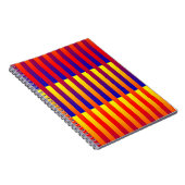 Carnet Rayures Bleu Rouge Jaune (Côté Droit)