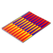 Carnet Rayures Bleu Rouge Jaune (Côté gauche)