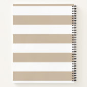 Carnet Rayures Brown et blanches claires (Dos)