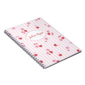 Carnet Rayures Cerise (Côté Droit)