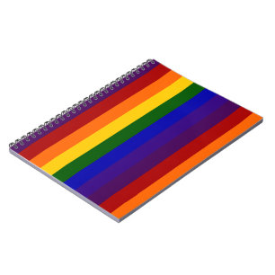 Carnet Rayures d'arc-en-ciel