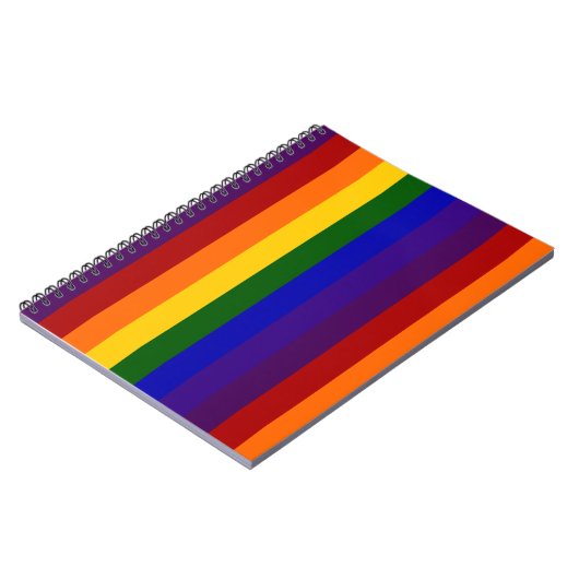 Carnet Rayures d'arc-en-ciel (Côté gauche)