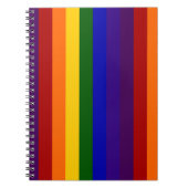 Carnet Rayures d'arc-en-ciel (Devant)