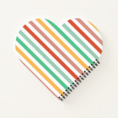 Carnet Rayures de bonbon Monogramme (Dos)