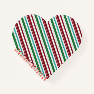Carnet Rayures de bonbon Paillettes