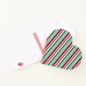 Carnet Rayures de bonbon Paillettes (Intérieur)