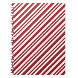 Carnet Rayures de Canne à Sucre de Noël