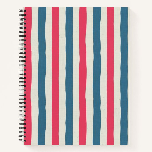 Carnet Rayures de floraison cosmique (Devant)