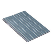 Carnet Rayures de flux jet en bleu colonial (Côté Droit)