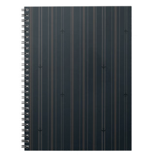 Carnet Rayures de flux Jet en marine foncé