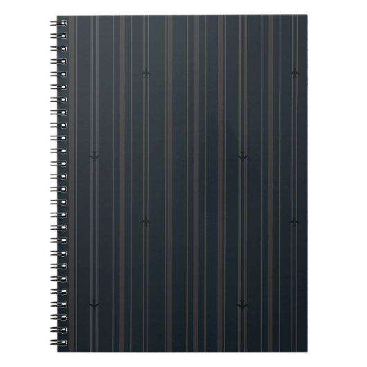 Carnet Rayures de flux Jet en marine foncé (Devant)
