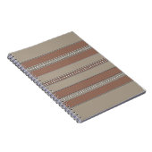 Carnet Rayures de mosaïque du désert (Côté Droit)