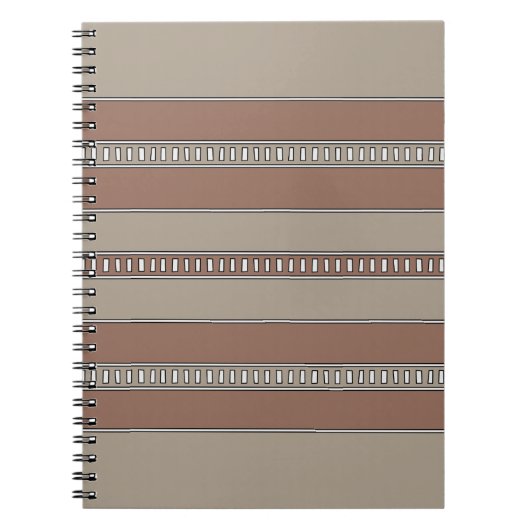 Carnet Rayures de mosaïque du désert (Devant)