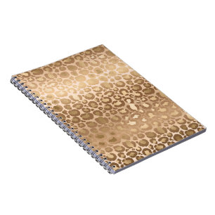 Carnet Rayures de tigre brun clair Imprimé animalier Safa