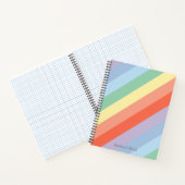 Carnet Rayures diagonales Pastel Rainbow (Intérieur)